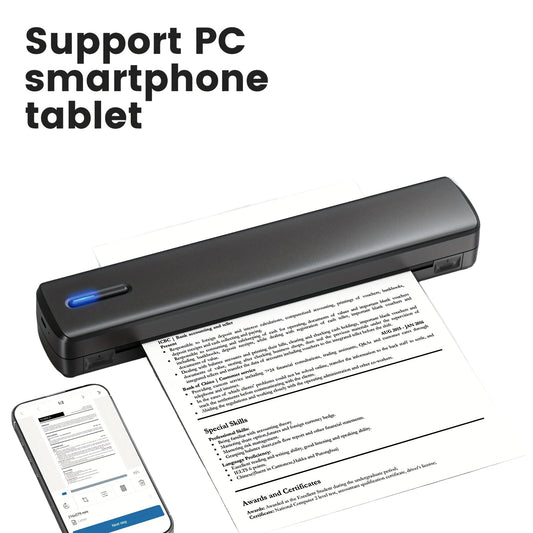 D810 Draadloze A4 Thermische Printer | Bluetooth | Mobiel