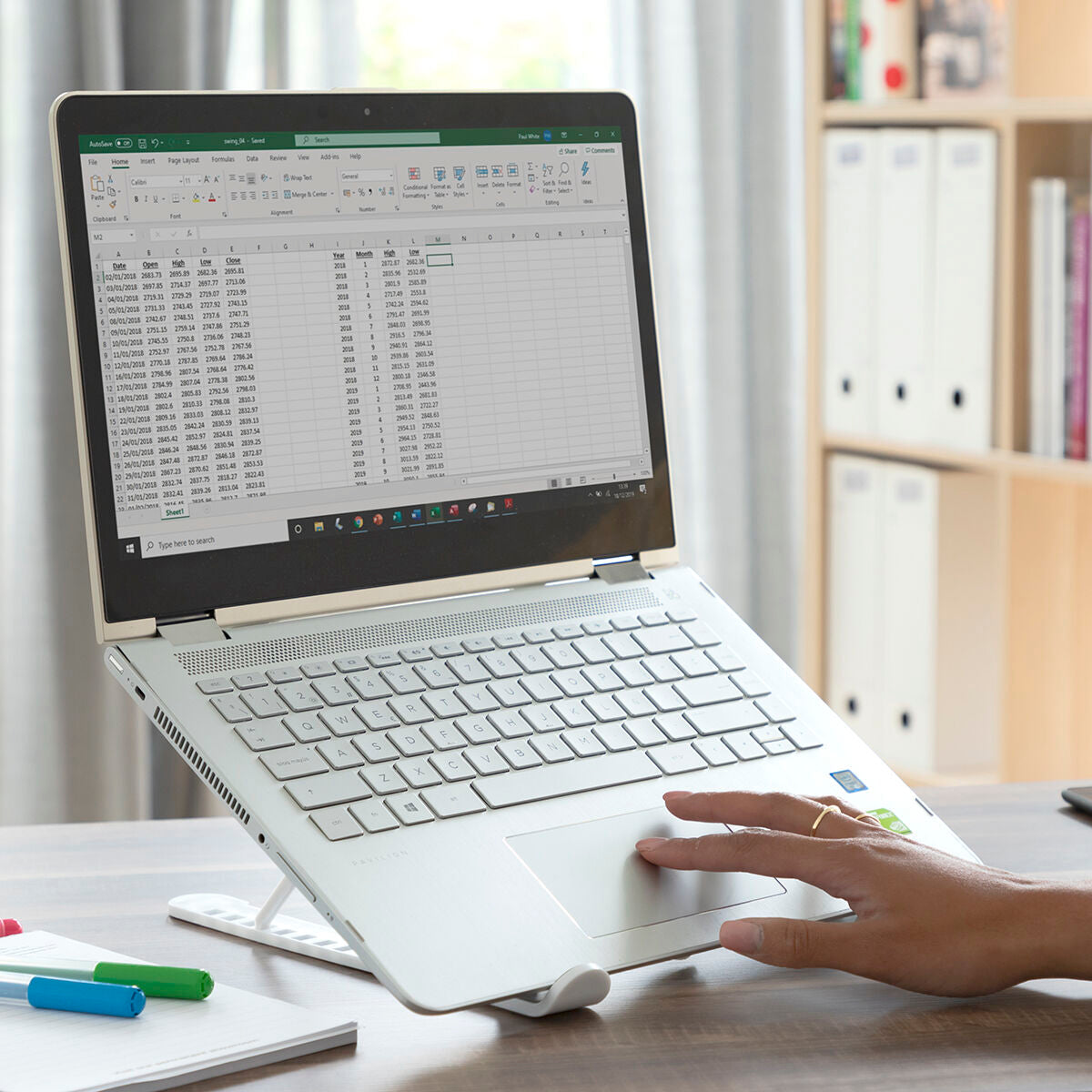 Ergonomische Verstelbare Laptopstandaard | Opvouwbaar | Aluminium