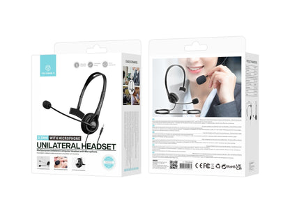 Techancy TH5232 Mono Headset | 3.5mm | Ruisonderdrukkend Microfoon
