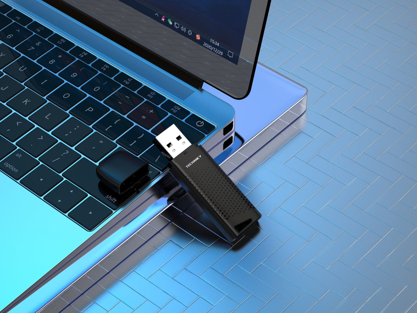 Techancy USB Flash Drive | USB 2.0 | Zakelijk | Zwart