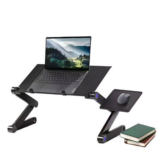 Ergonomische Sta-Laptopstandaard met Muisplateau | Opvouwbaar