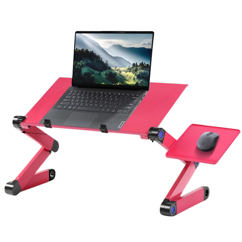 Ergonomische Sta-Laptopstandaard met Muisplateau | Opvouwbaar